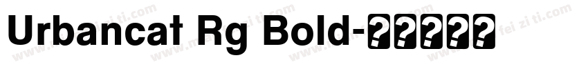 Urbancat Rg Bold字体转换